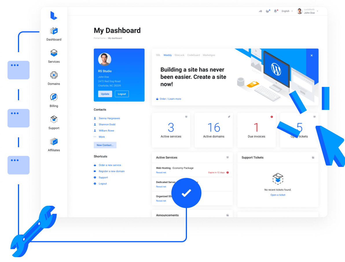 Baraghost Hosting Web Compartido con cPanel Rápido y Seguro - Administra todos tus servicios fácilmente con nuestro panel de control intuitivo
